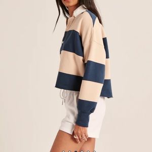 Abercrombie Striped Rugby Polo